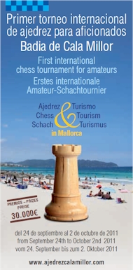 Drömsemester? Välkommen till Schackfestivalen Badia de Cala Millor 2011!