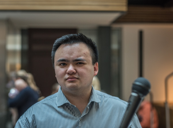 "-Men, jag är ingen talare." (Foto: Lars OA Hedlund)
