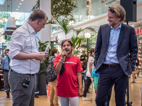 Carl Fredrik Johansson, Rishta Farzana och Magnus Eriksson (Foto: Lars OA Hedlund) 