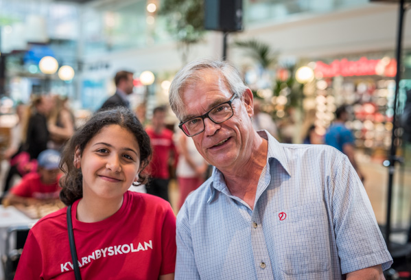 Lennart Johansson och Laylan Brifkany (Foto: Lars OA Hedlund) 