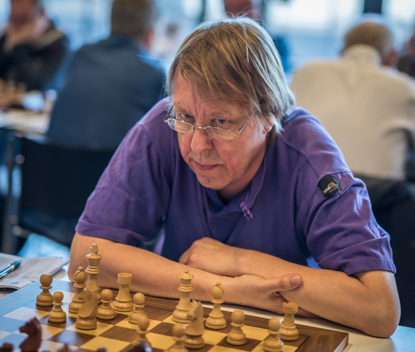 Peter Bytar, Uppsala, spelar i Mästarklassen. (Foto: Lars OA Hedlund)