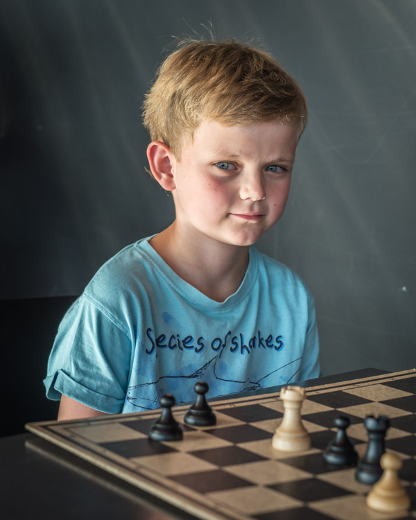 Hugo Wernberg leder Knatte-SM inför den sista ronden. (Foto: Lars OA Hedlund)