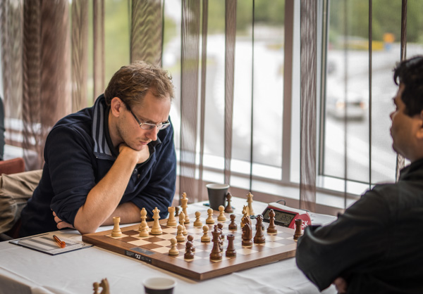 Bäste svensk blev GM Hans Tikkanen, förra årets vinnare av Svenskt Grand Prix. (Foto: Lars OA Hedlund)