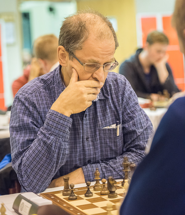 IM och flerfaldige Sverigemästaren vann en fallseger mot GM Bellon Lopez.(Foto: Lars OA Hedlund)
