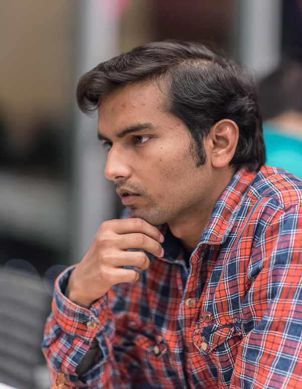 GM S. Dhopade Swapnil har 3 poäng. (Foto: Lars OA Hedlund)