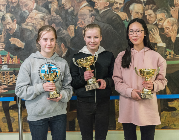 Grupp B : från vänster : Thyra Kvendseth, Ingrid Skaslien och Nansy Davidsdottir (Foto: Lars OA Hedlund)