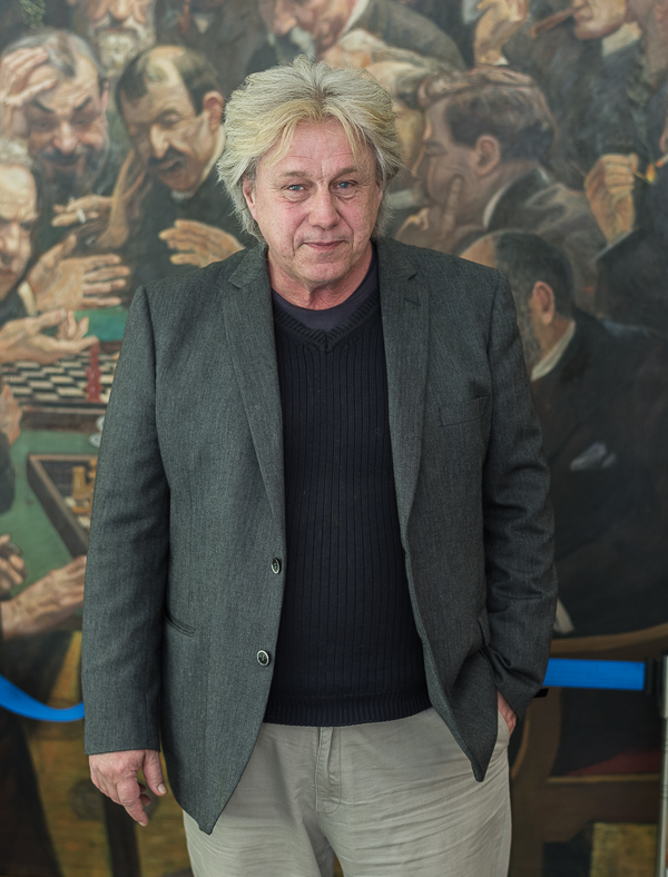 GM Lars Karlsson, SK Rockaden, rivstartade med 5 vinster för att sedan ta en snabbremi mot Bellon. Därefter blev det två nya vinster och så en avslutande remi mot Jakenberg. (Foto: Lars OA Hedlund)