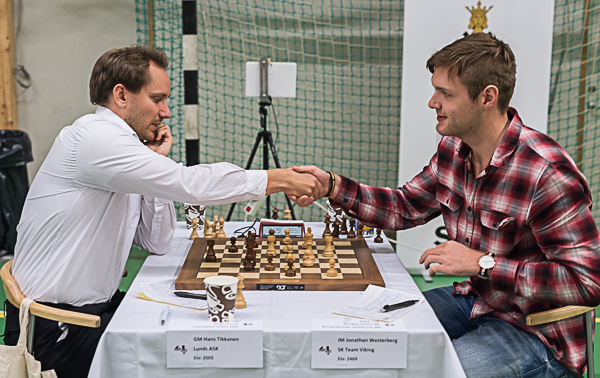 Hans Tikkanen-Jonathan Westerberg slutade remi och Tikkanen kunde bärga sin fjärde SM-titel. De tidigare kom 2011-2013. (Foto: Lars OA Hedlund)