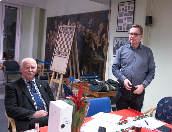 Under höstkongressen 2017 valdes Björn Gambäck till ny ordförande i SSF medan Jan Wikander till vänster i bild avträdde sin ordförandepost. (Foto: Lars OA Hedlund)