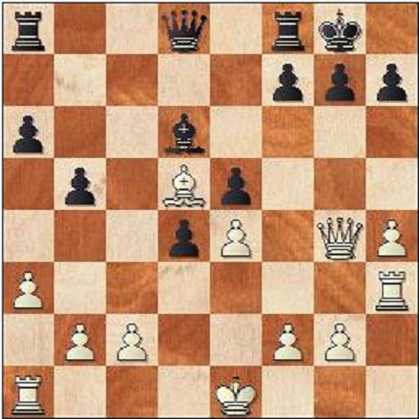 Svart vid draget spelade 18...Ra7 och vit vann partiet efter perfekt teknik. Bland annat spelade Rg3 för att framtvinga försvagningen ...g6 och sedan placerades tornet på f3. följt av h5 och h-linjen öppnades.