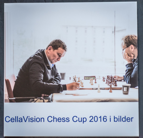 Cellavision Chess Cup 2016 (Foto: Lars OA Hedlund) Ytterligare två fotoböcker är på gång, dels Hasselbacken Chess Open, dels  SM i Uppsala. Vi återkommer om dessa.