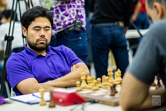 Hikaru Nakamura vann blixtttävlingen som gick i samband med öppningsceremonin igår med 4.5/7. (Foto: Andreas Kontokanis, 2016)
